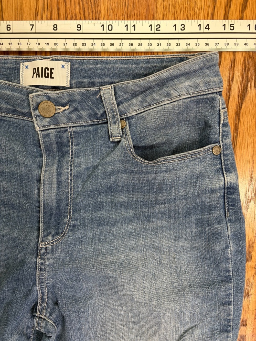 PAIGE Rory Cropped Flare Jeans Abelina size 29 - Picture 6 of 11